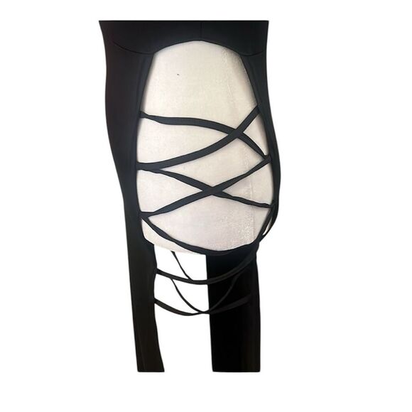 NWOT Black Cut-Out Maxi Dress size small sleeveless - Picture 4 of 9